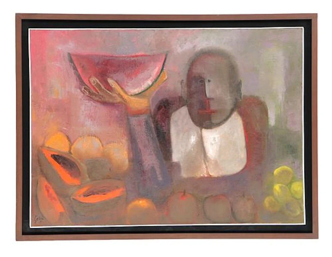 Irma Griza (Born 1933) Mexican, Oil on Canvas Figurative Abstract