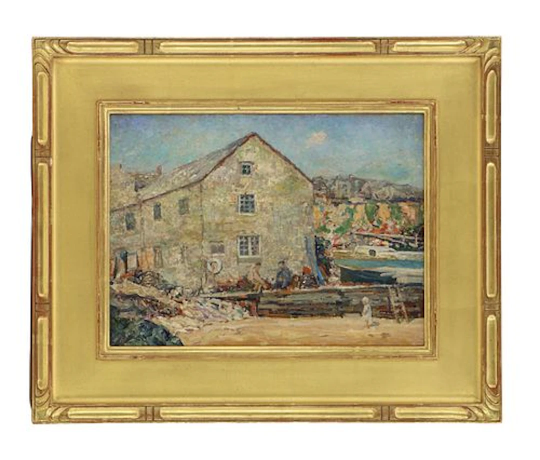 Wilson Henry Irvine (1869-1936) American, Oil on Board Architectural