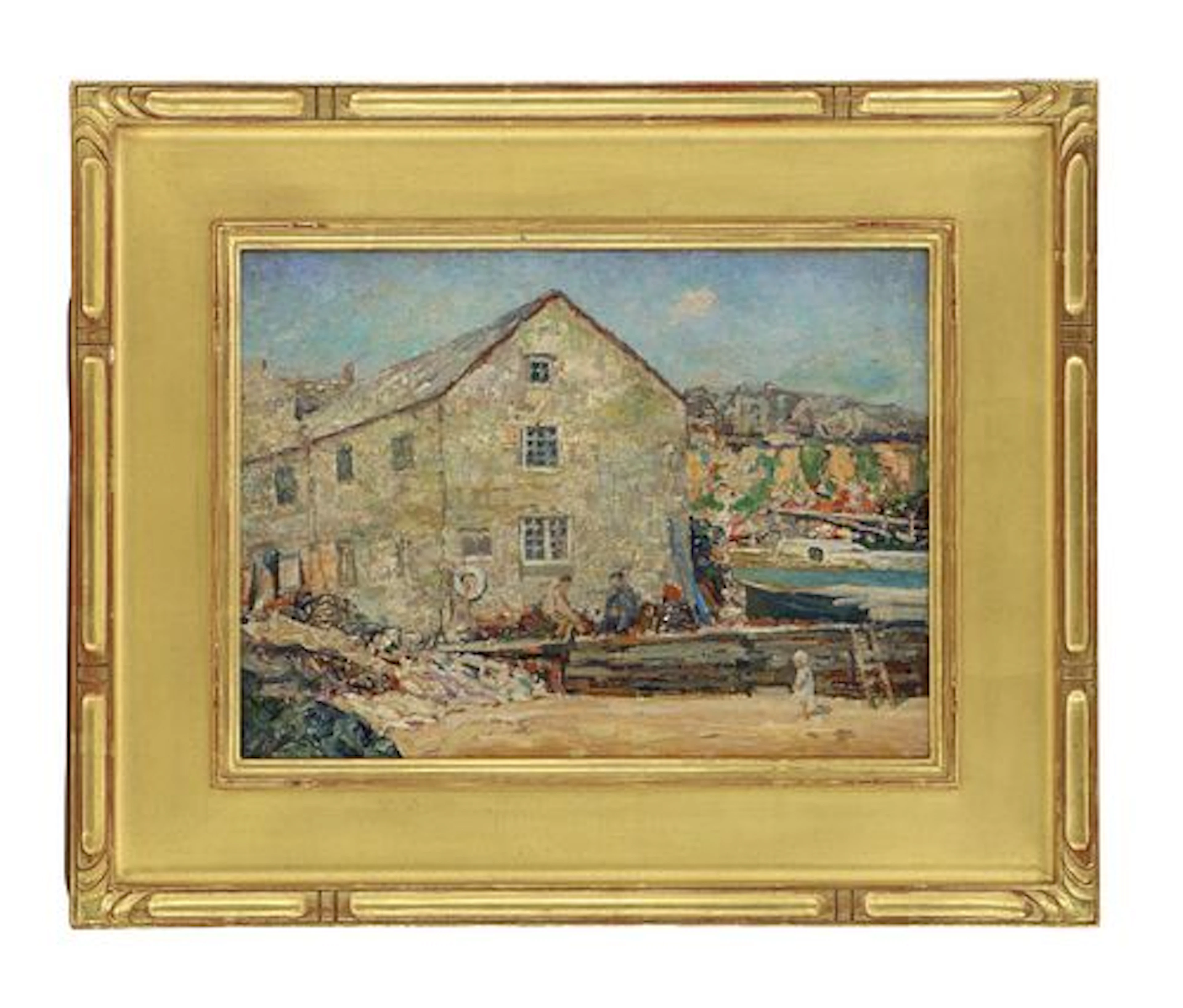 Wilson Henry Irvine (1869-1936) American, Oil on Board Architectural