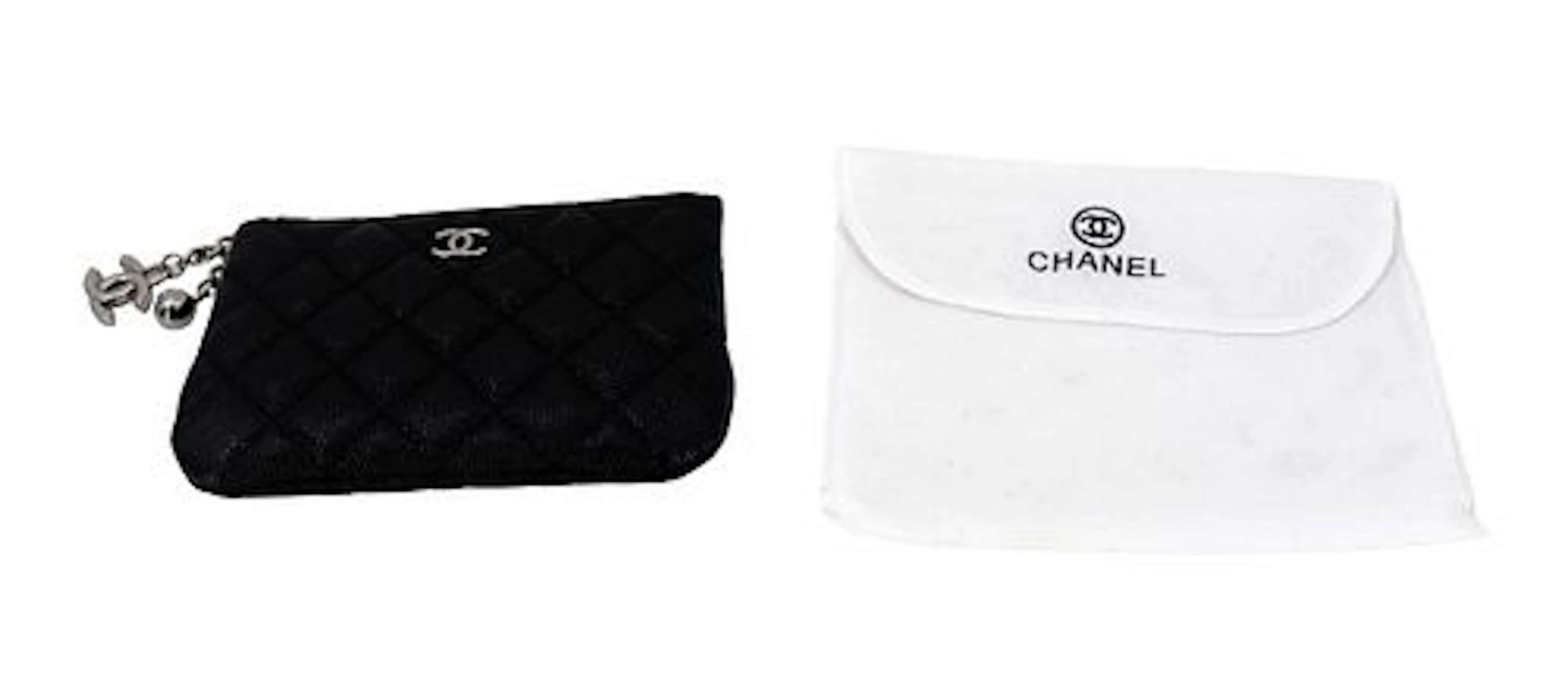 Chanel Black Leather Classic O-Key Coin Purse
