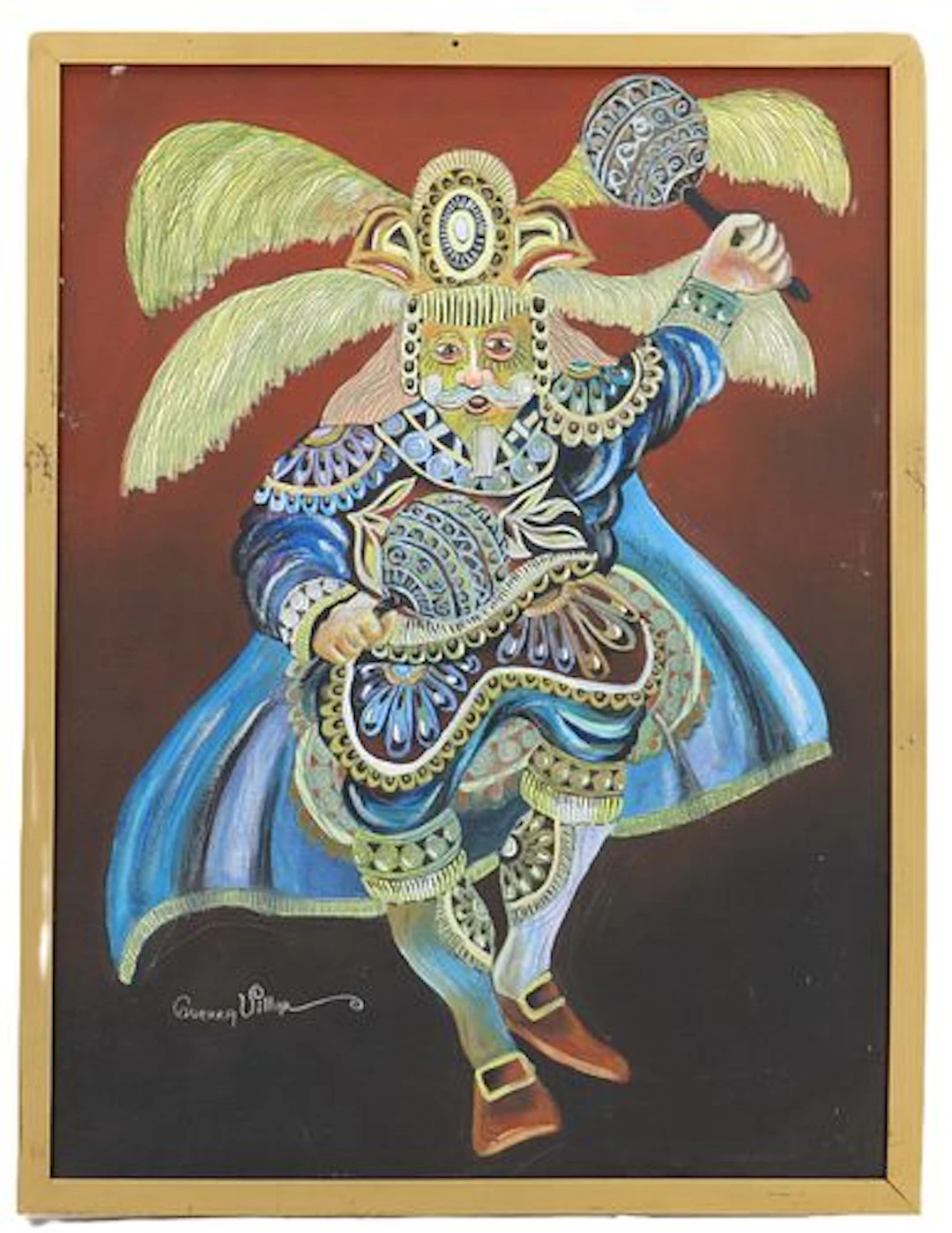 Enrique Guerra Villar (1936-2014) Chilean/Guatemalan, Oil on Canvas, "Moro 1"