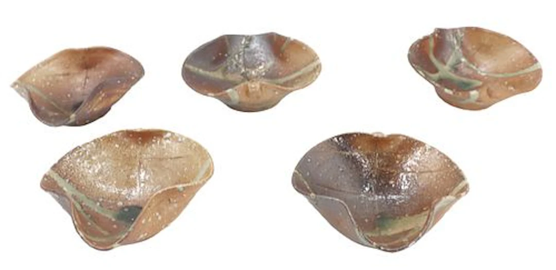 Set of (5) 1970s Japanese Ceramic Tea Ceremony Sweets Bowls