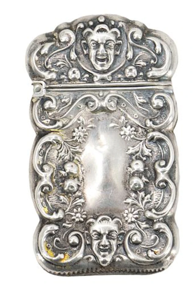 Antique Sterling Silver Match Strike- 0.440 ozt.