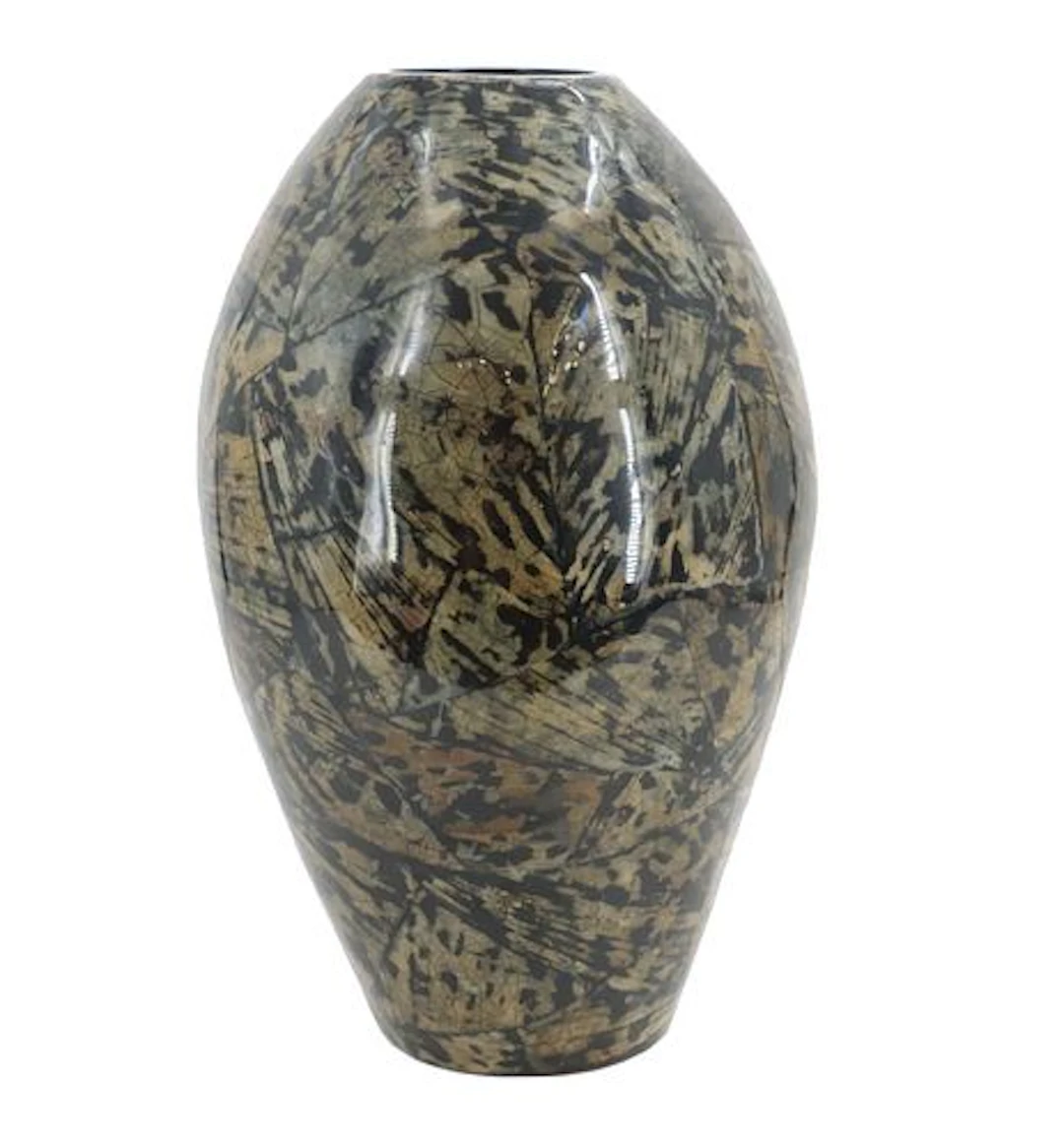 Large Filipino Maitland-Smith Style Urn Shaped Penshell Vase