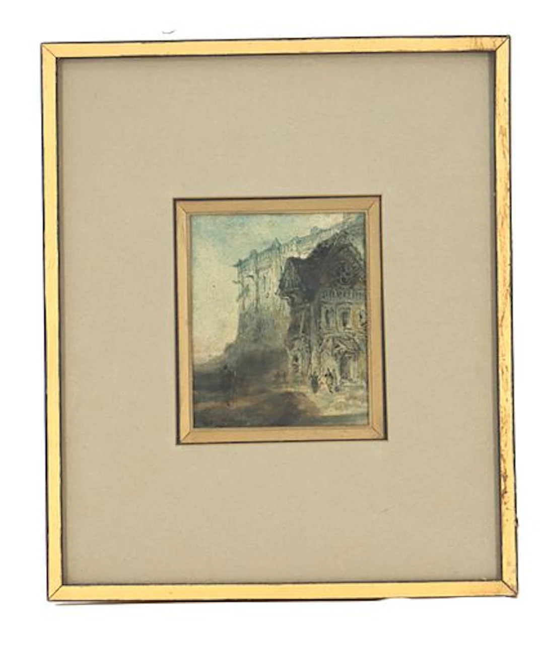 Robert Jones (1904-1940) British, Watercolor and Ink Landscape "Pupil