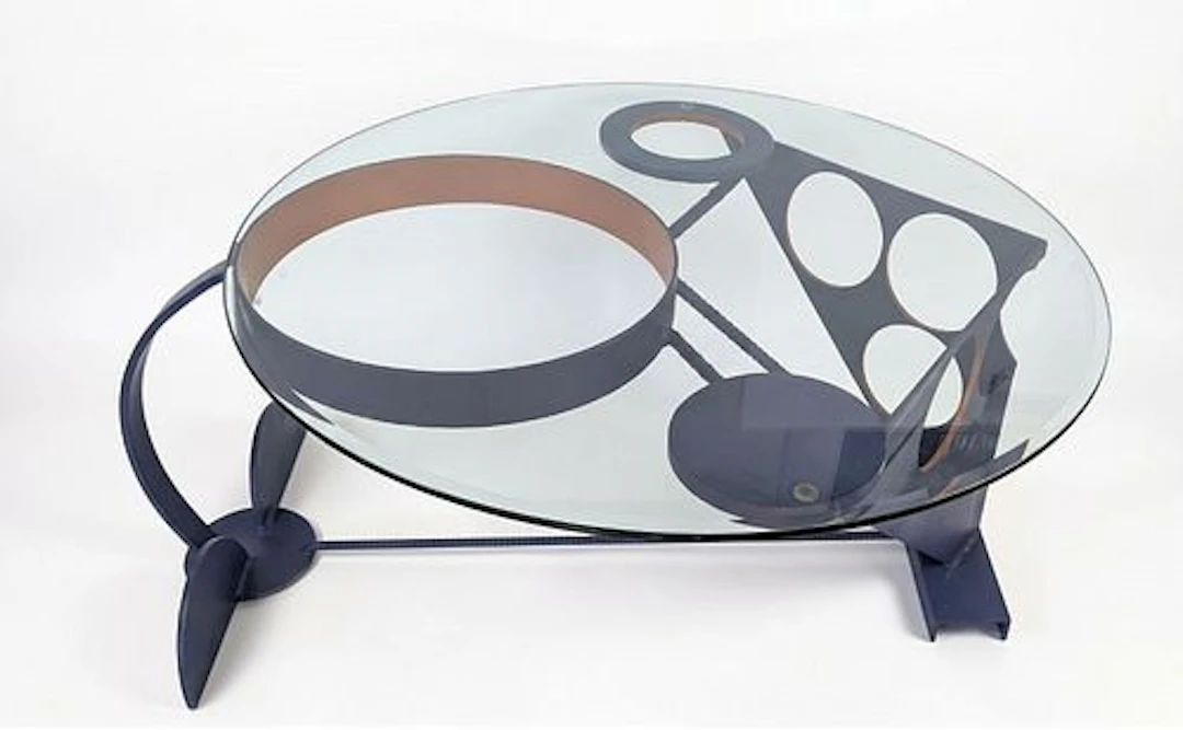 Merti Walker, 20th/21st Century American, Painted Steel Coffee Table