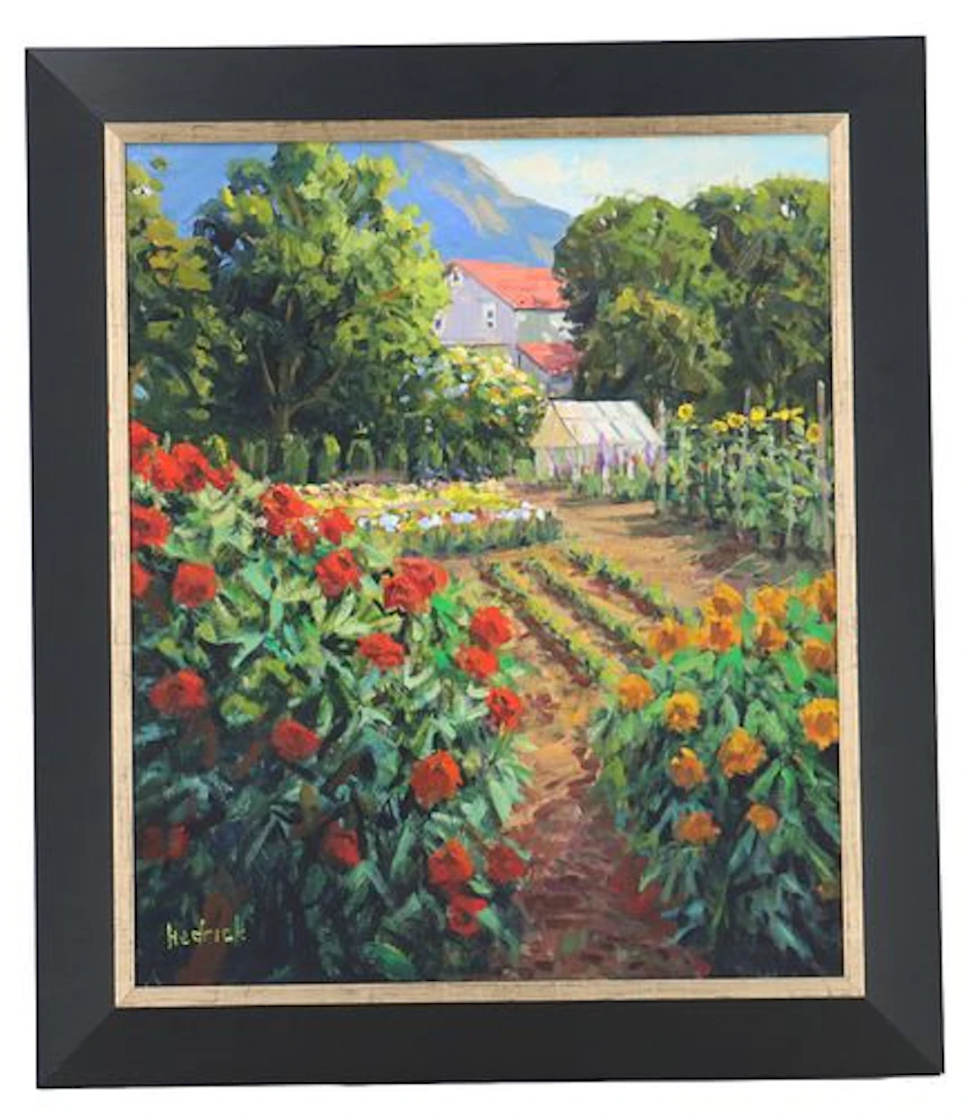 Ron Hedrick (Born 1942) Canadian, Oil on Canvas Landscape Painting