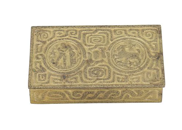 Tiffany Studios New York Art Deco Bronze Desk Box