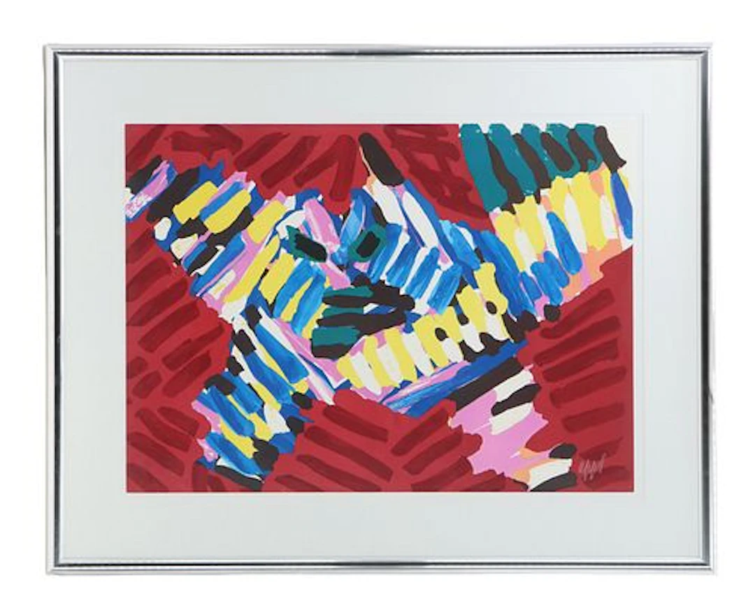 Karel Appel (1921-2006) Dutch, "Flying Owl" Signed Lithograph