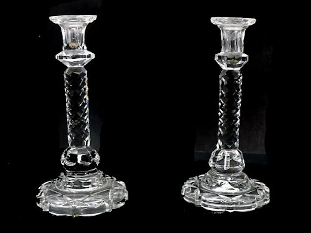 (2) Waterford Cut Crystal Candlesticks