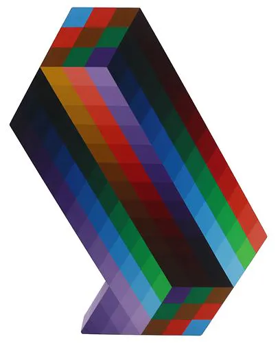 Victor Vasarely (1906-1997) Hungarian/French, "Torony II" Op Art Sculpture