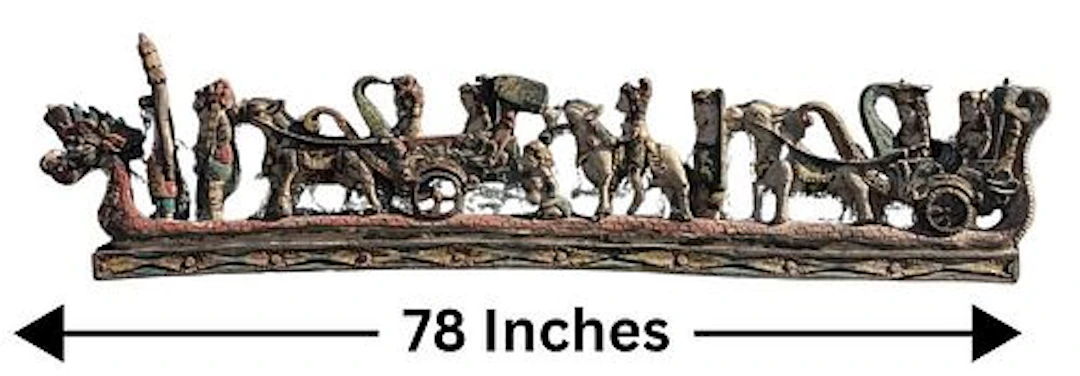 Thai Carved Wood Ceremonial Panel