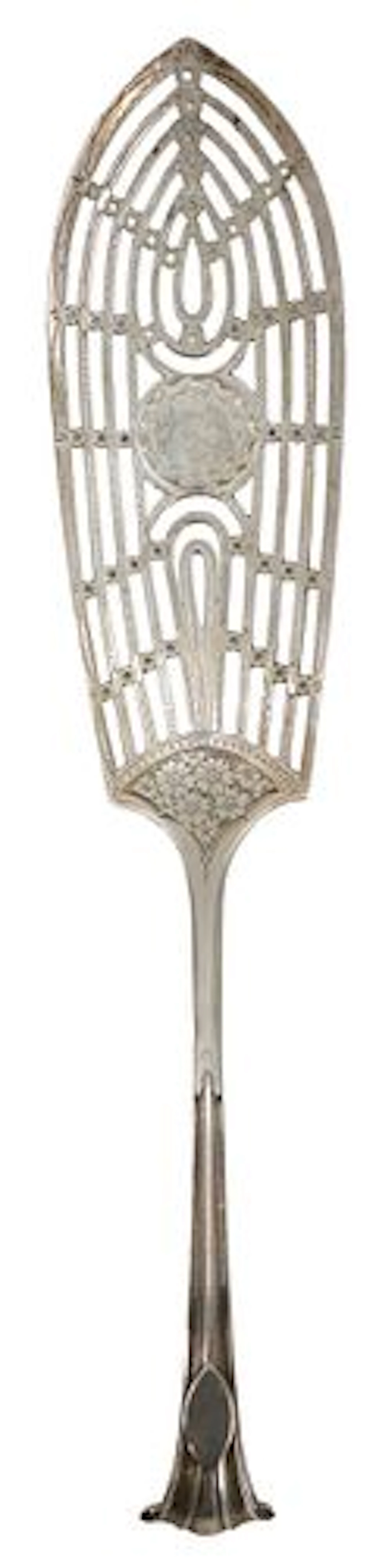 Antique English Georgian Sterling Silver Fish Slice Server - 3.765 ozt.