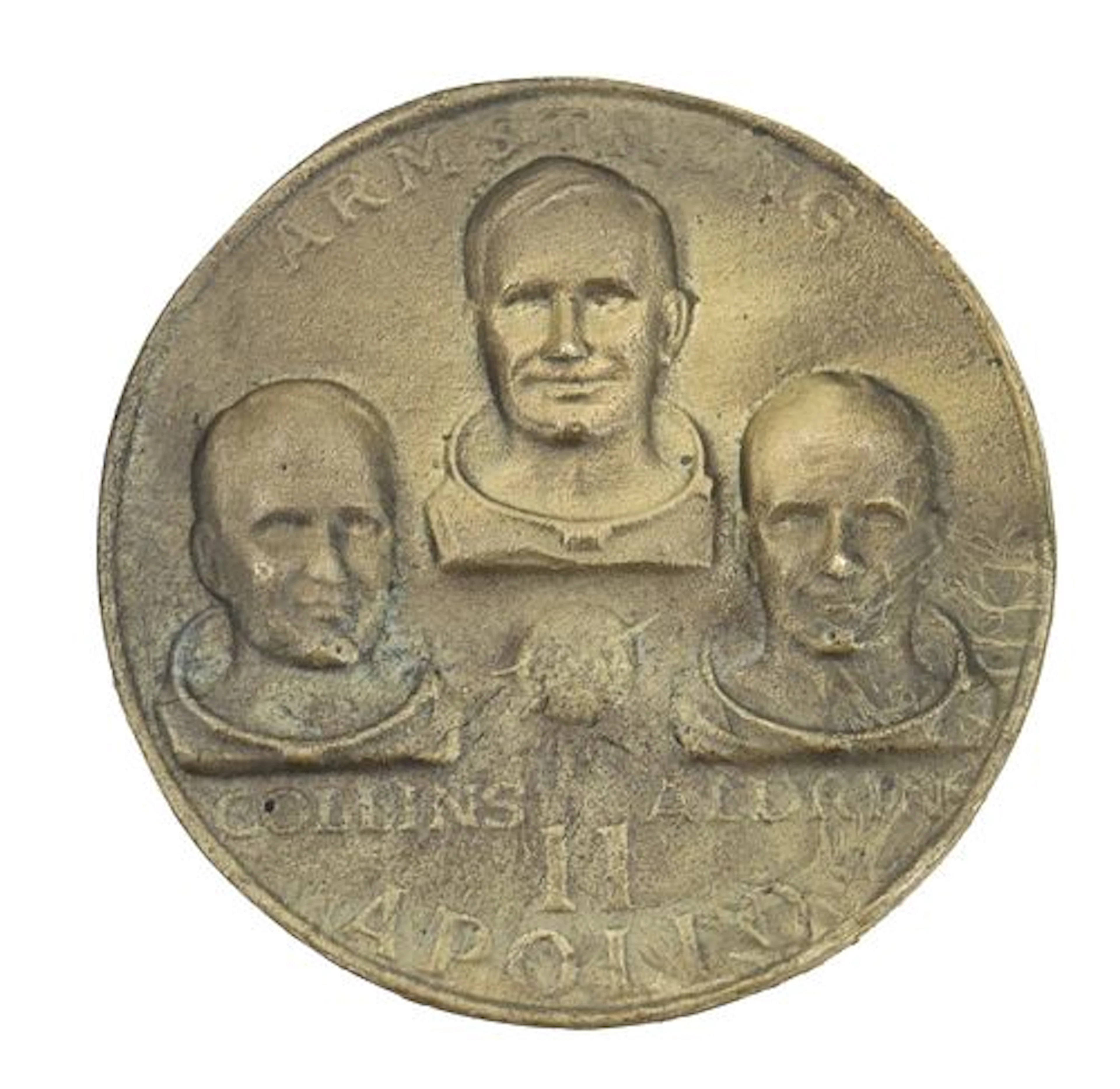 1969 Apollo 11 Commemorative Bronze Medallion