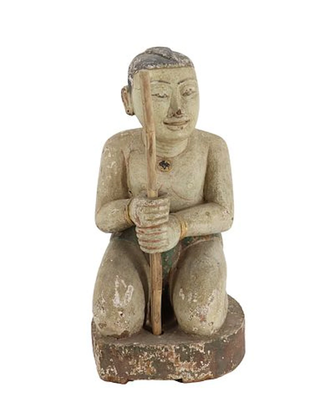 19th Century Asian Kneeling Devotional Figure