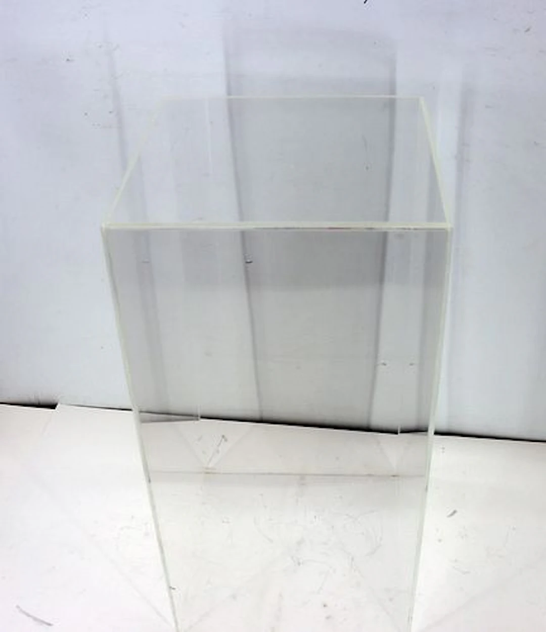 Clear Acrylic Rectangular Prism Floor Display Pedestal