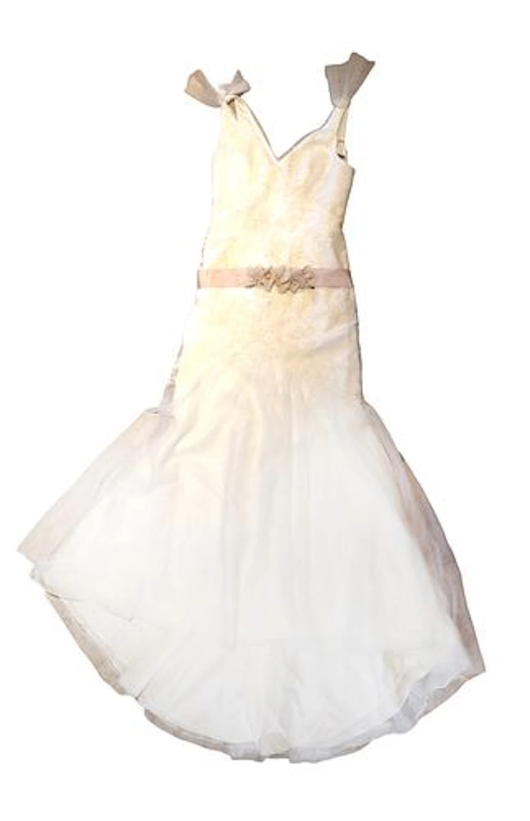 WHITE by Vera Wang Ivory Lace and Tulle Mermaid Bridal Gown