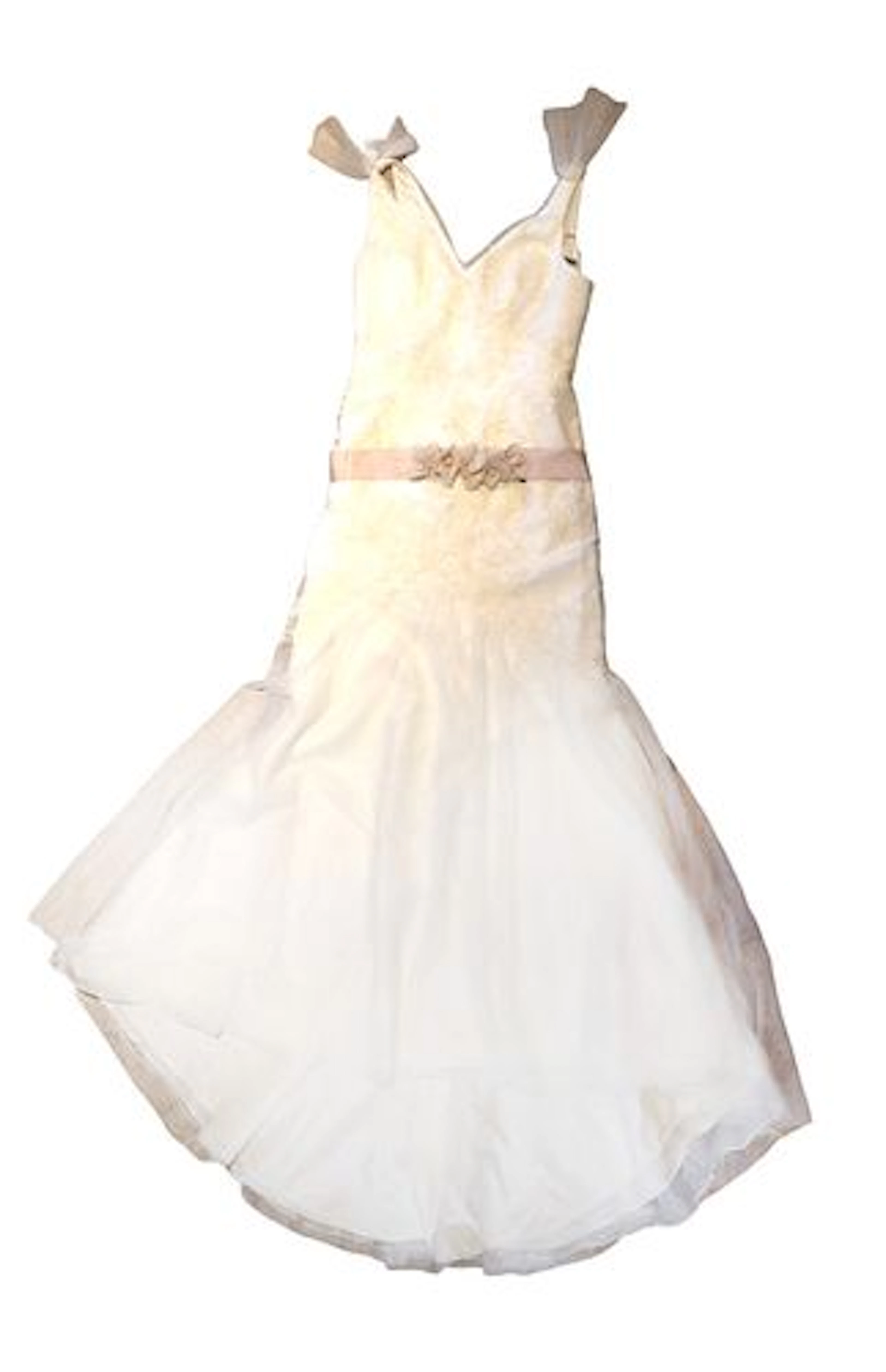 WHITE by Vera Wang Ivory Lace and Tulle Mermaid Bridal Gown