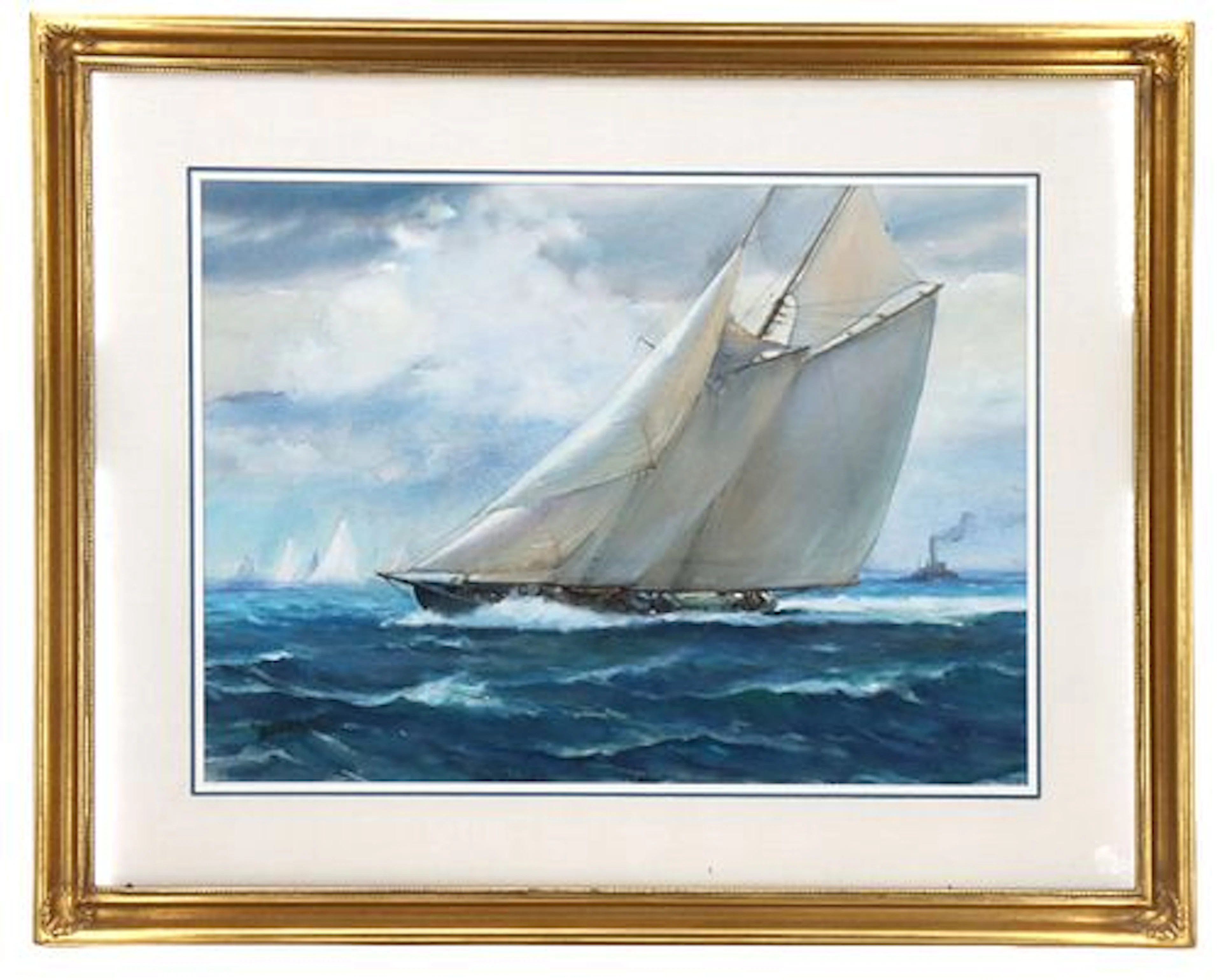 James Milton Sessions (1882–1962) American, Watercolor and Ink Maritime