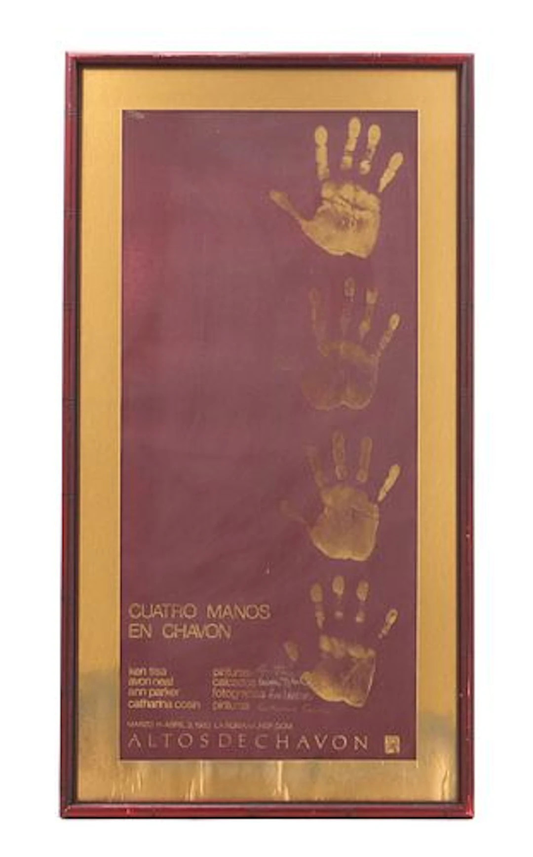 1982 "Cuatro Manos de Chavon" Art Exhibition Poster