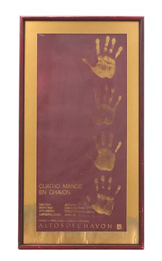 1982 "Cuatro Manos de Chavon" Art Exhibition Poster