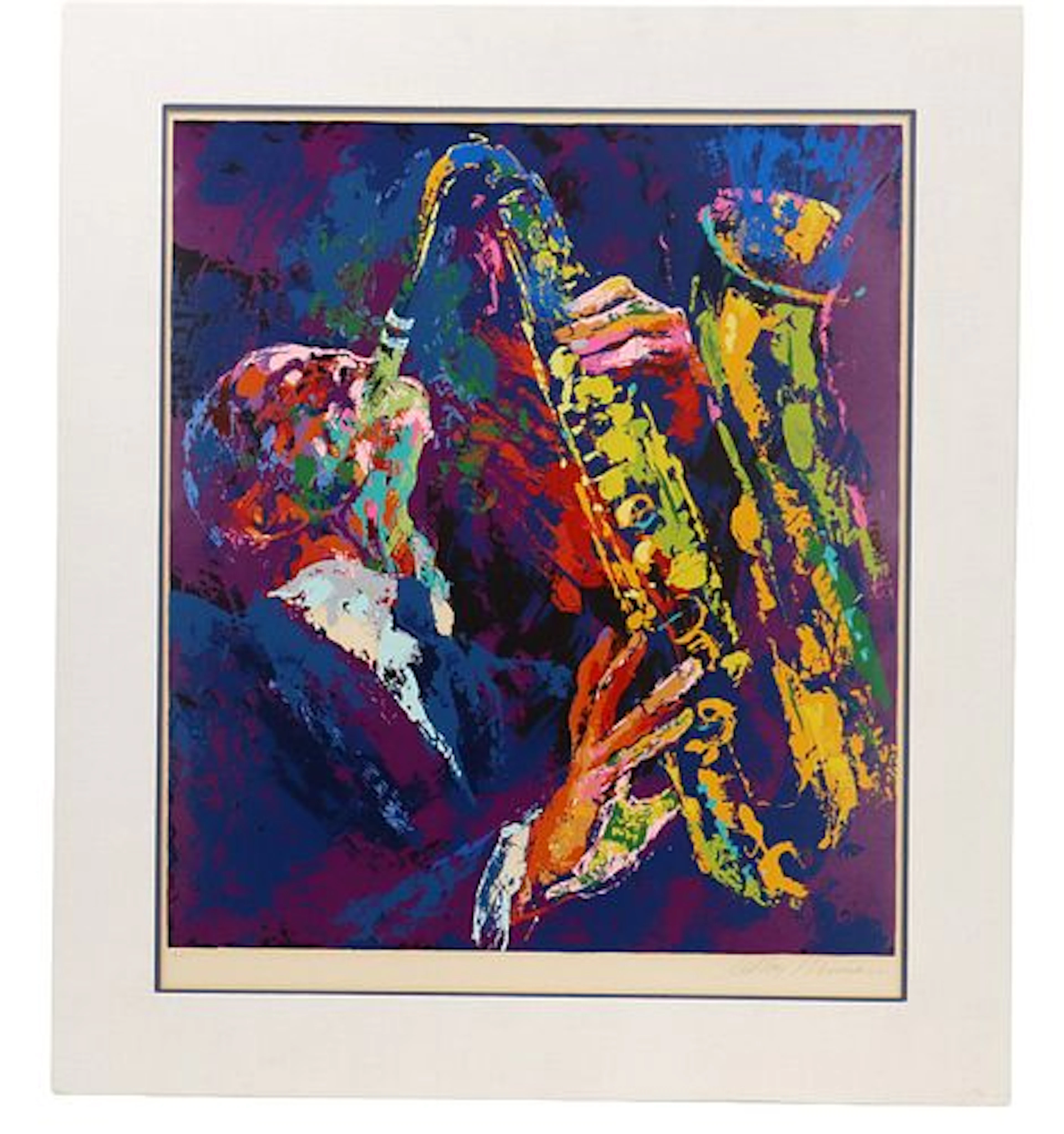 LeRoy Neiman (1921-2012) American, "Sax Man" Artist Proof Serigraph