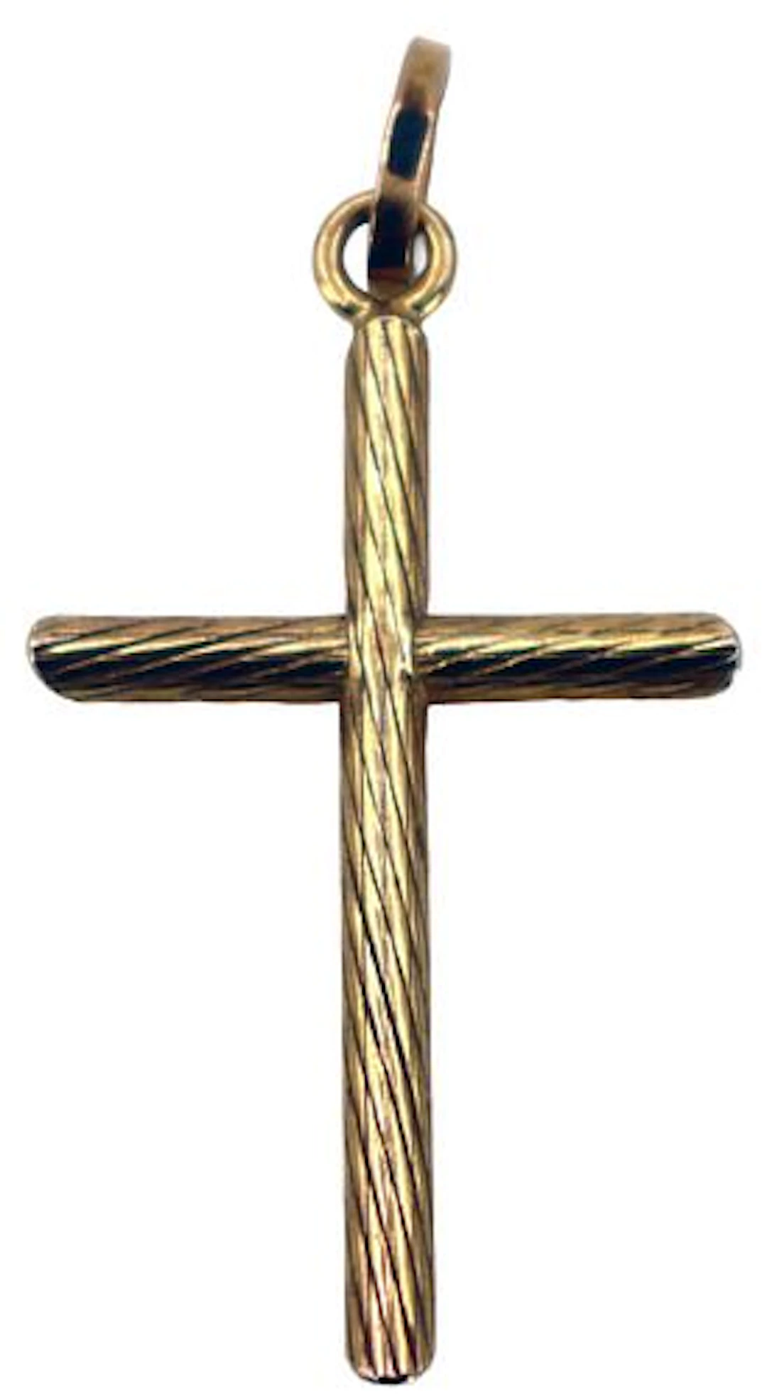 Tested 10k Gold Cross Pendant - 2 g.
