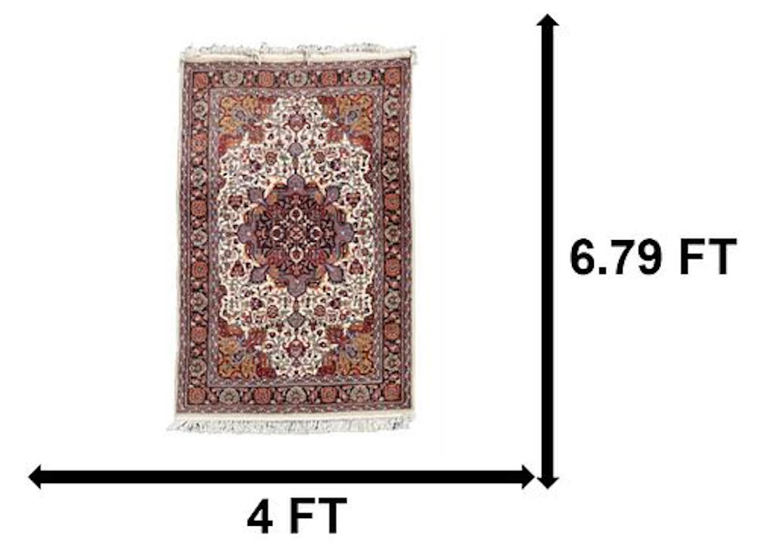 Magnificent Persian Isfahan Wool Rug