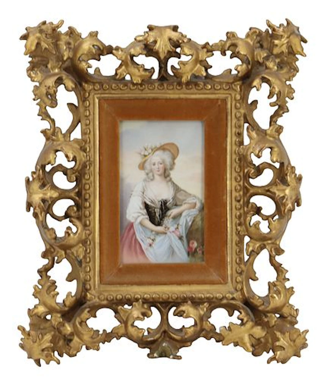 19th Century European School Portrait Miniature of a Nobelwoman