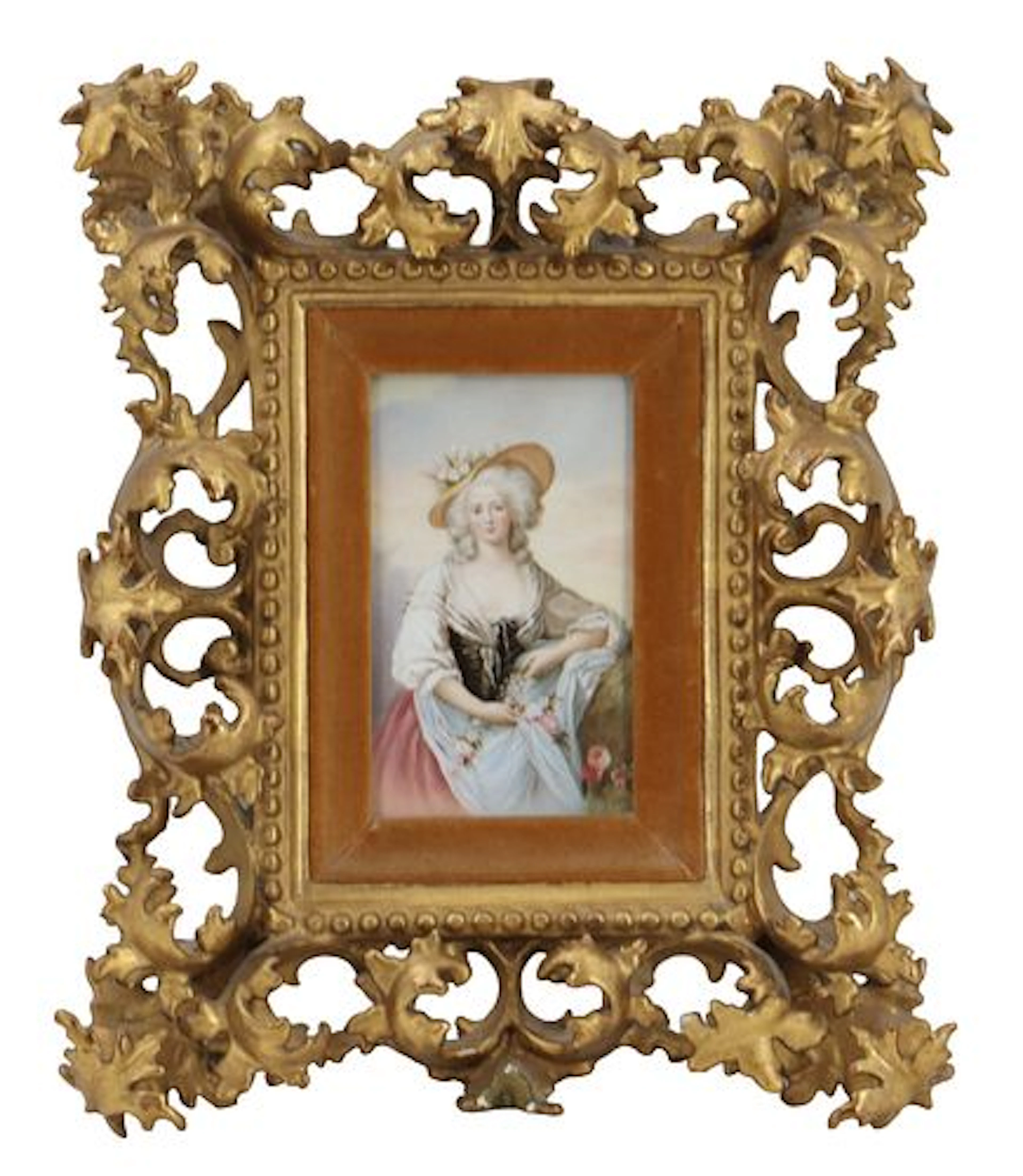 19th Century European School Portrait Miniature of a Nobelwoman
