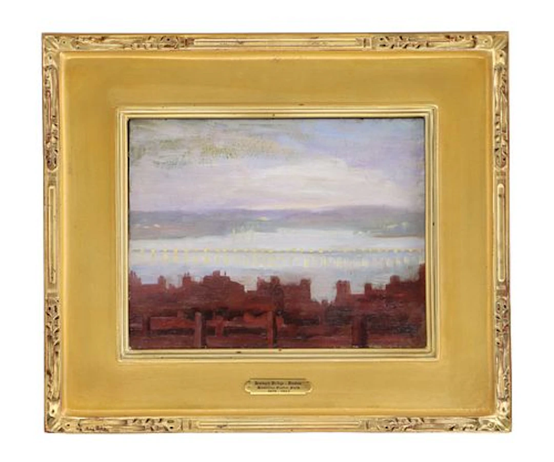 Hamilton Easter Field (1873-1922) American, Oil on Panel "Harvard