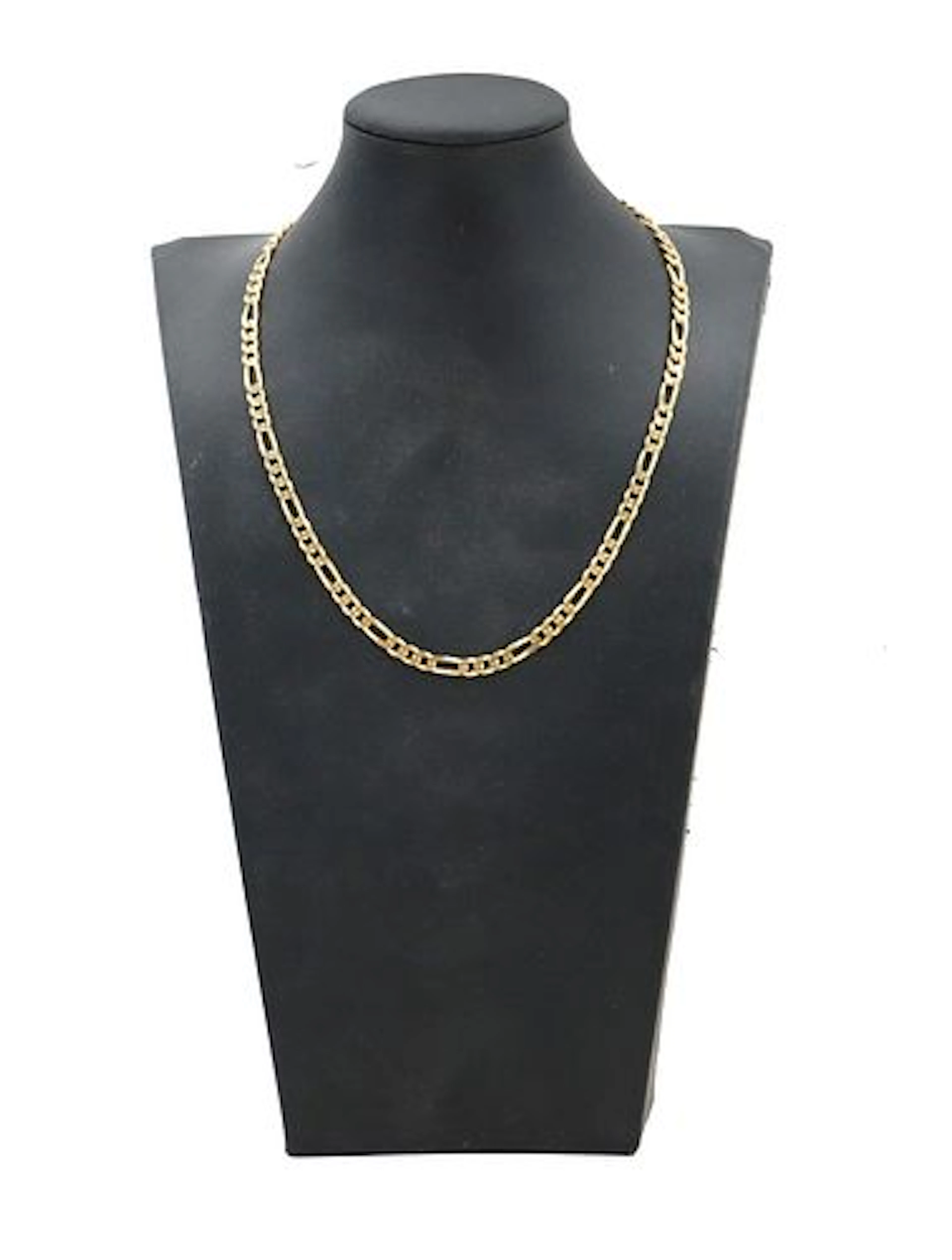 Italian 14k Gold Classic Figaro Link Chain Necklace - 31.9 g.