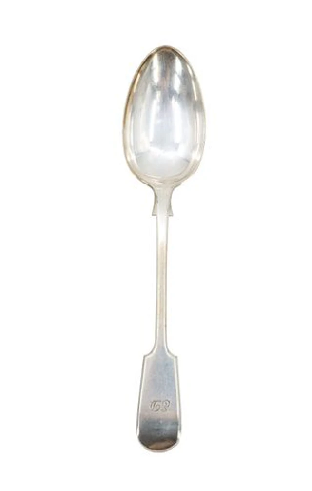 Antique Elkington & Co. Silver-Plated Fiddle Pattern Spoon