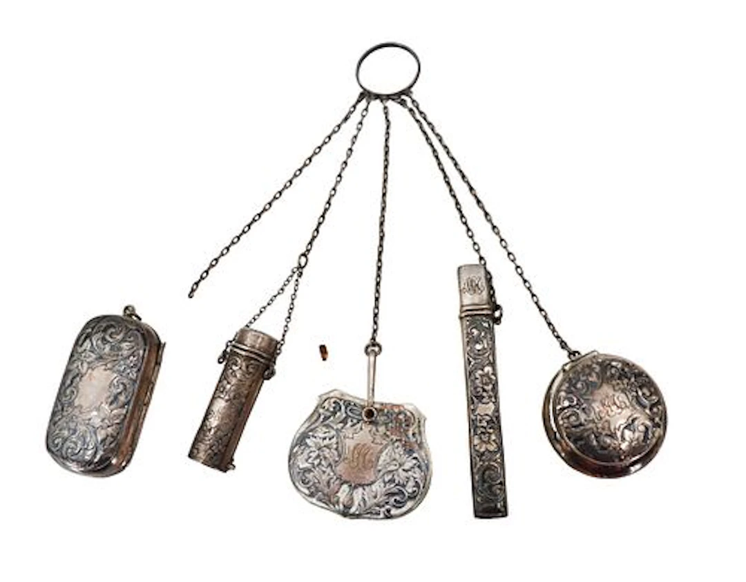Antique Sterling Silver Chatelaine - 2.780 ozt.