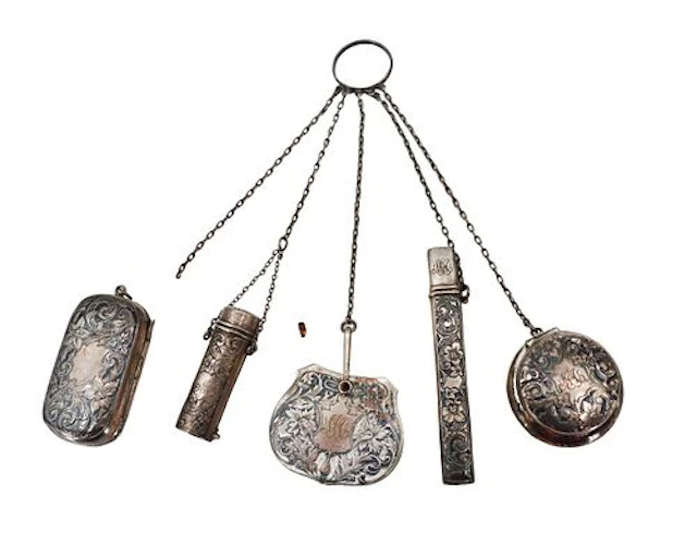 Antique Sterling Silver Chatelaine - 2.780 ozt.