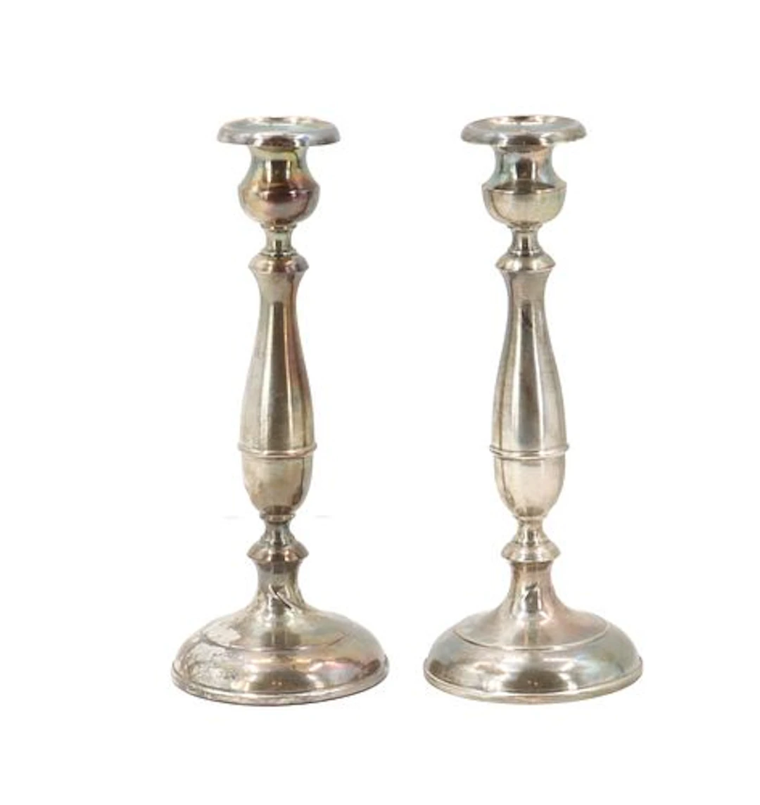 (2) Preisner Sterling Silver Weighted Candlesticks