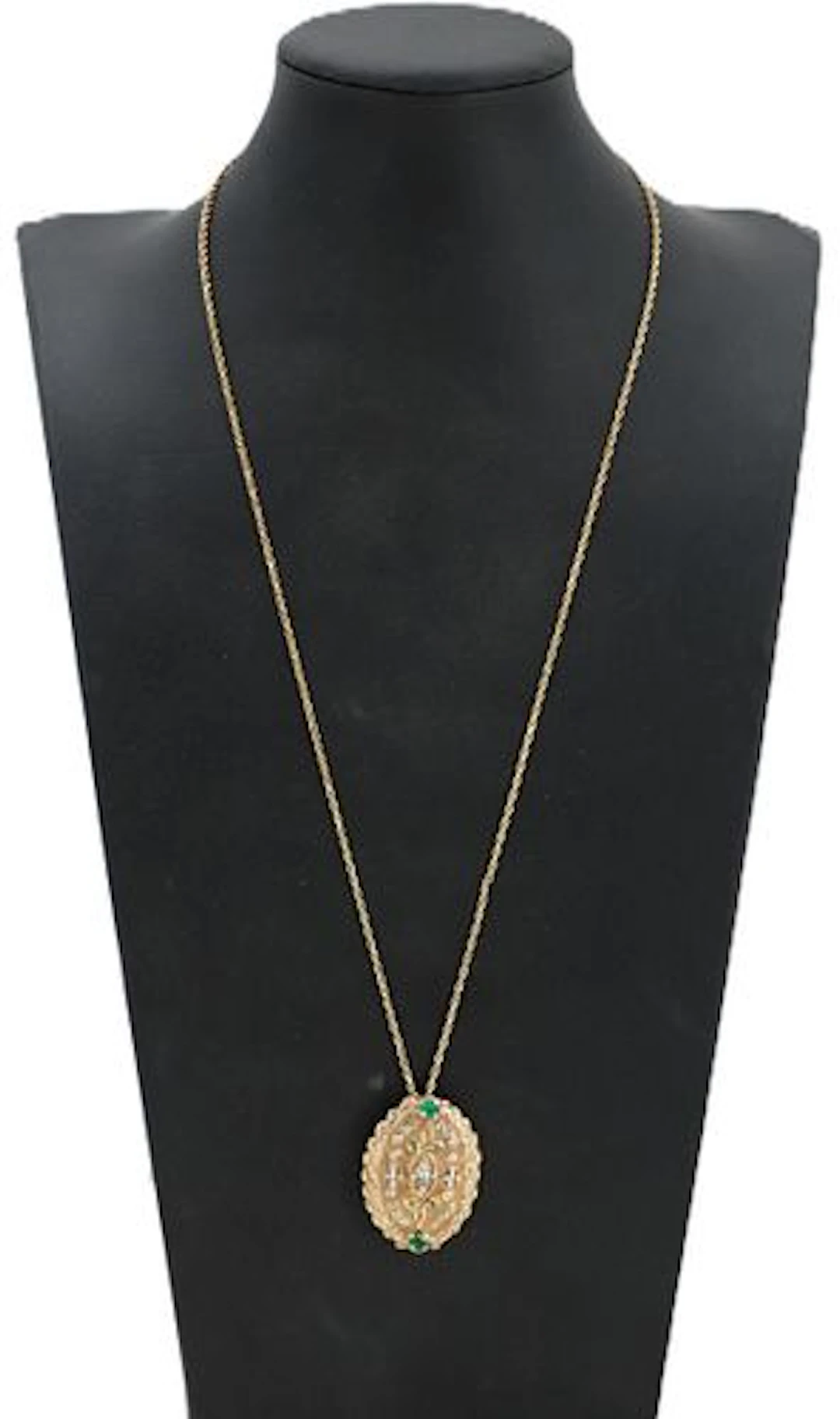 Marked Tiffany 14k Gold Pendant - Gross 20.6 g.