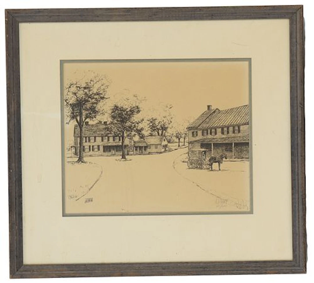 Joseph Henry Sharp (1859-1953) American, Rare Early Etching