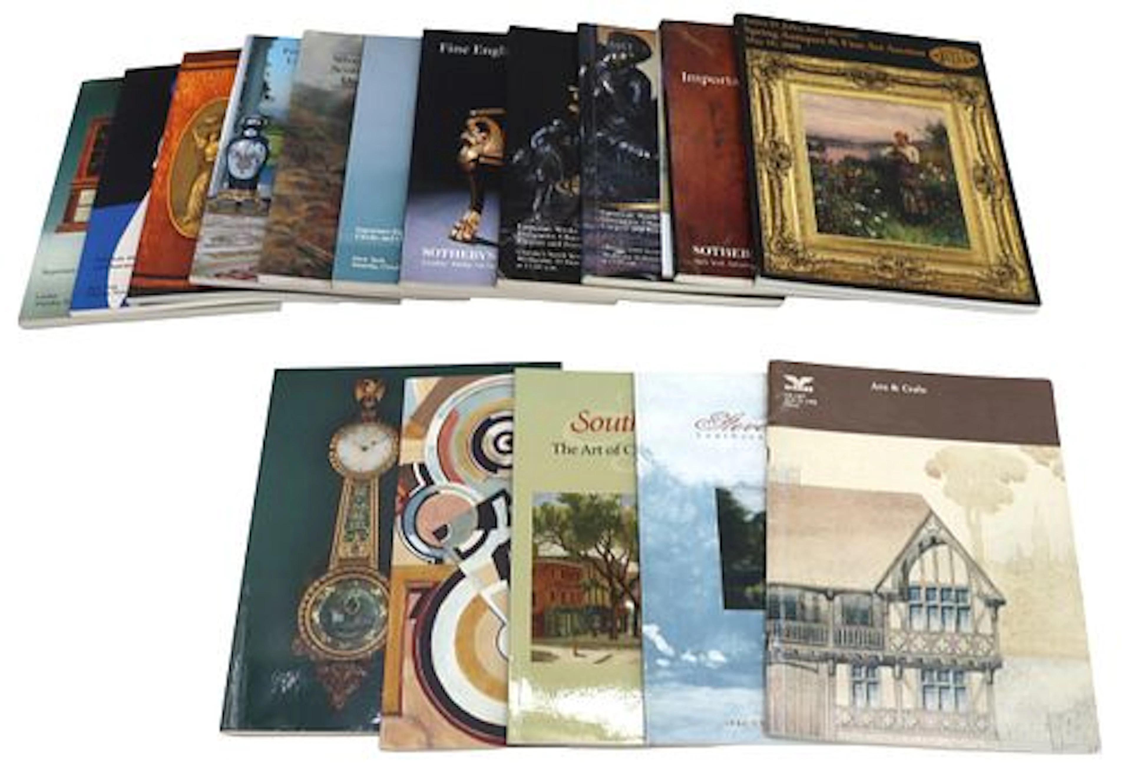 (17) Vintage Art and Decor Auction Catalogues for Various Auction Houses