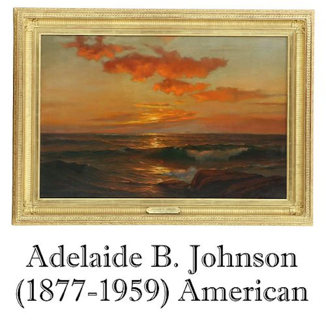 Adelaide B. Johnson (1877-1959) American, Oil on Canvas Landscape