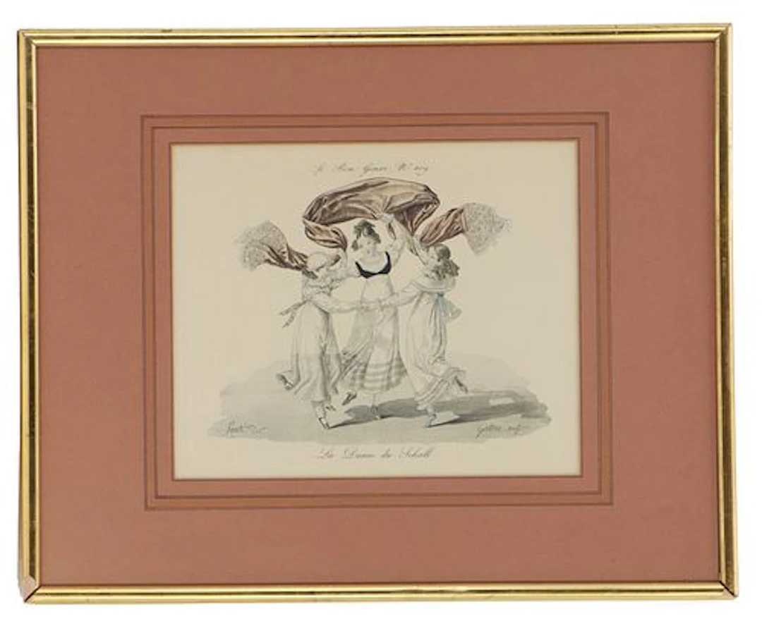 Georges Jean Gatine After Sante (1773-1825) French, Hand Colored Engraving