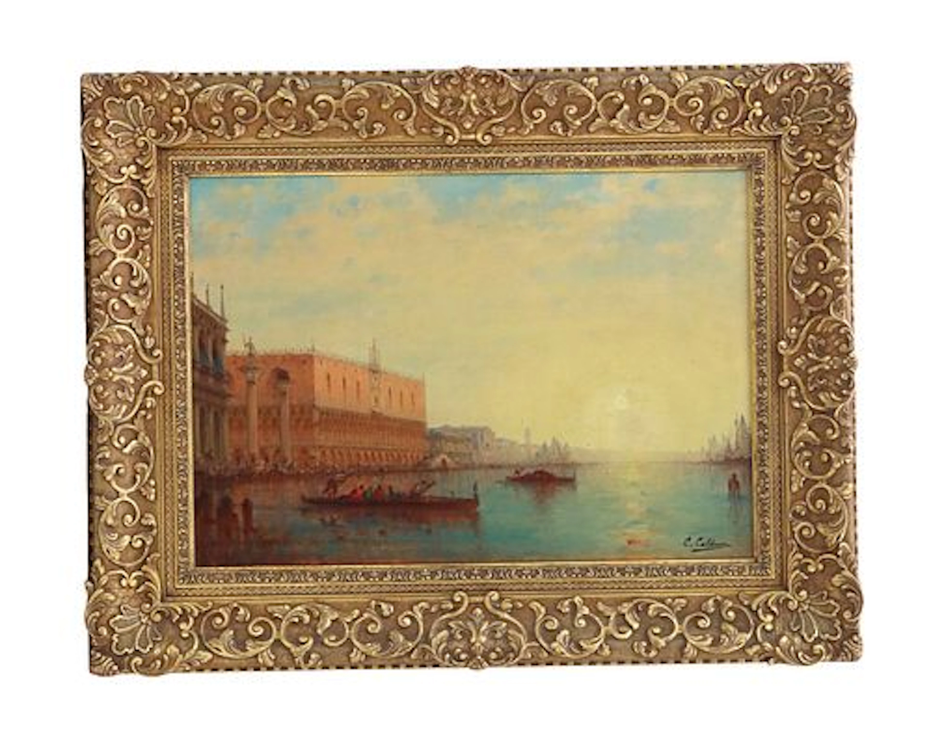 Charles-Clement Calderon (1870-1906) French, Oil on Canvas Venetian