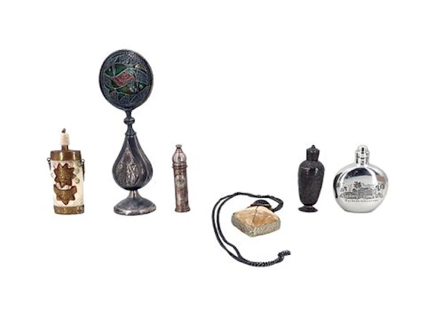 (6) Vintage Perfume Bottles