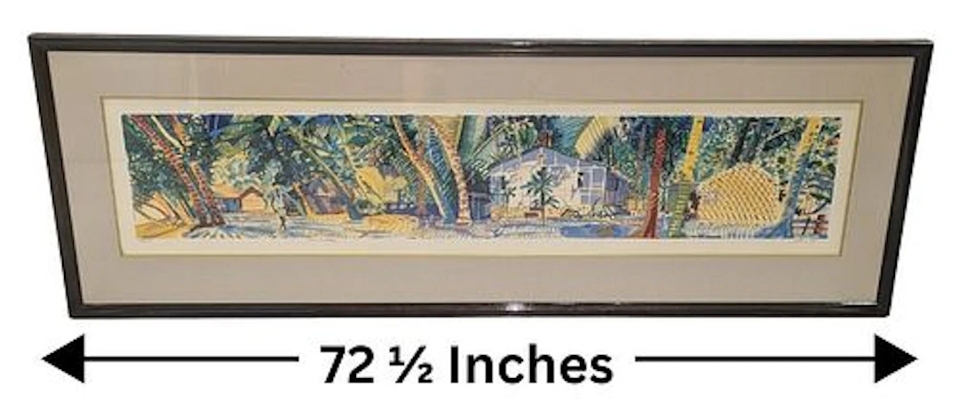 Michael Adams (Born 1937) British, Large Panoramic Hawaiian Style