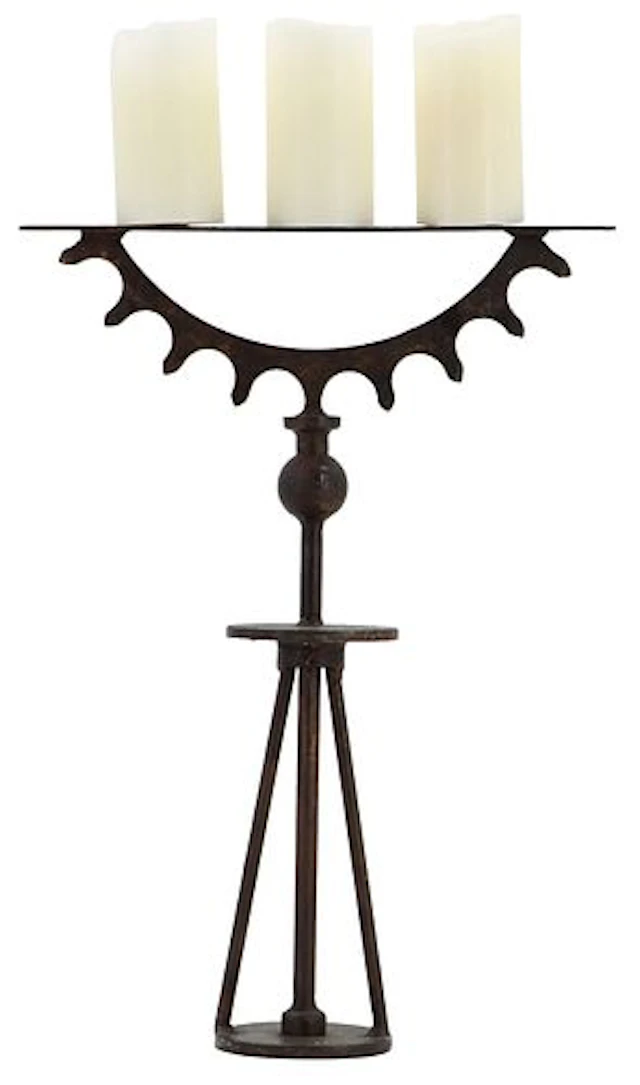 Meti Walker, 20th/21st Century American, Wrought Iron Candelabra