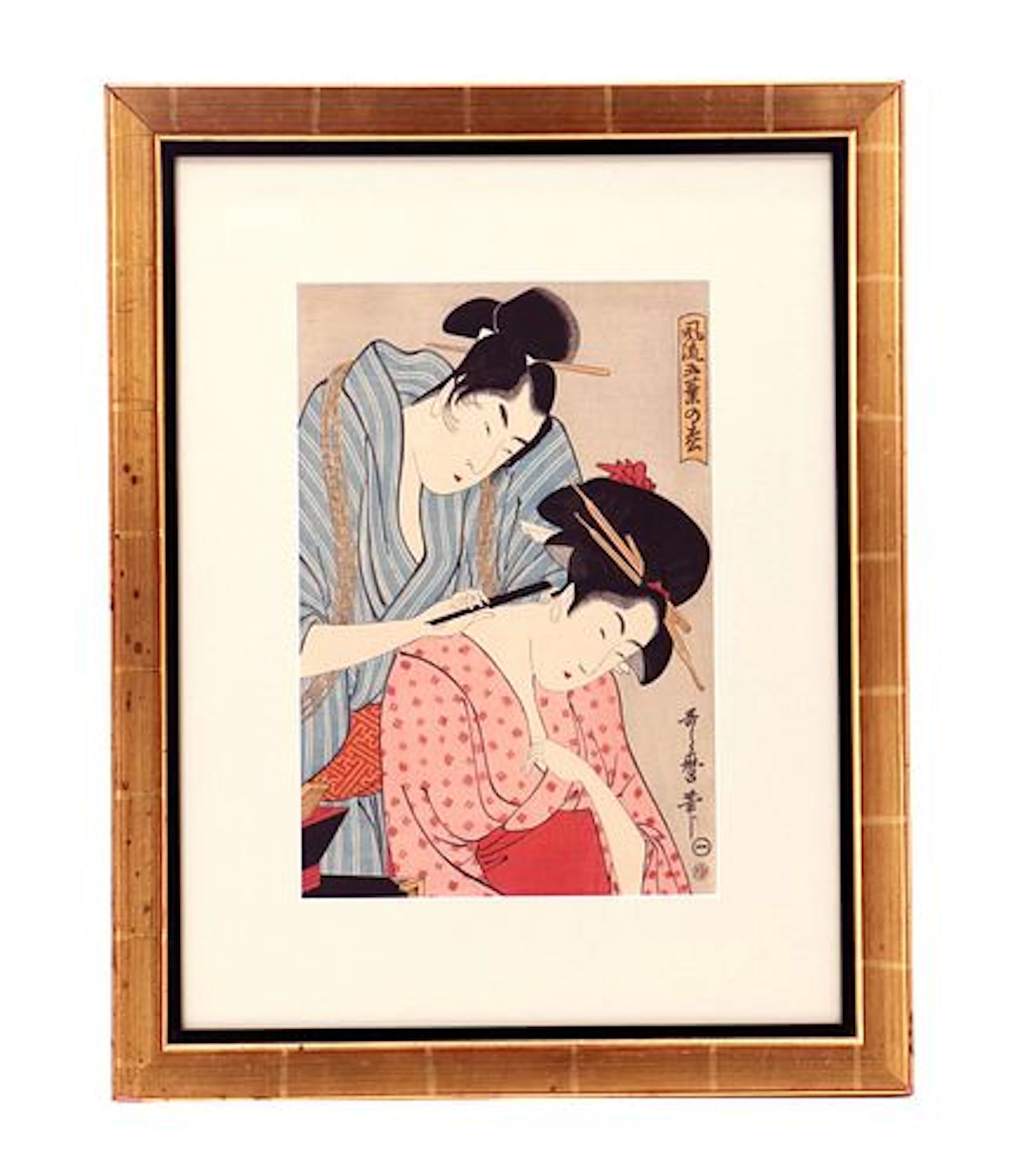 Kitagawa Utamaro (1753-1806) Japanese, Woodblock Print