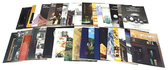 (35) Large Collection of Vintage Art Auction Catalogues by Various