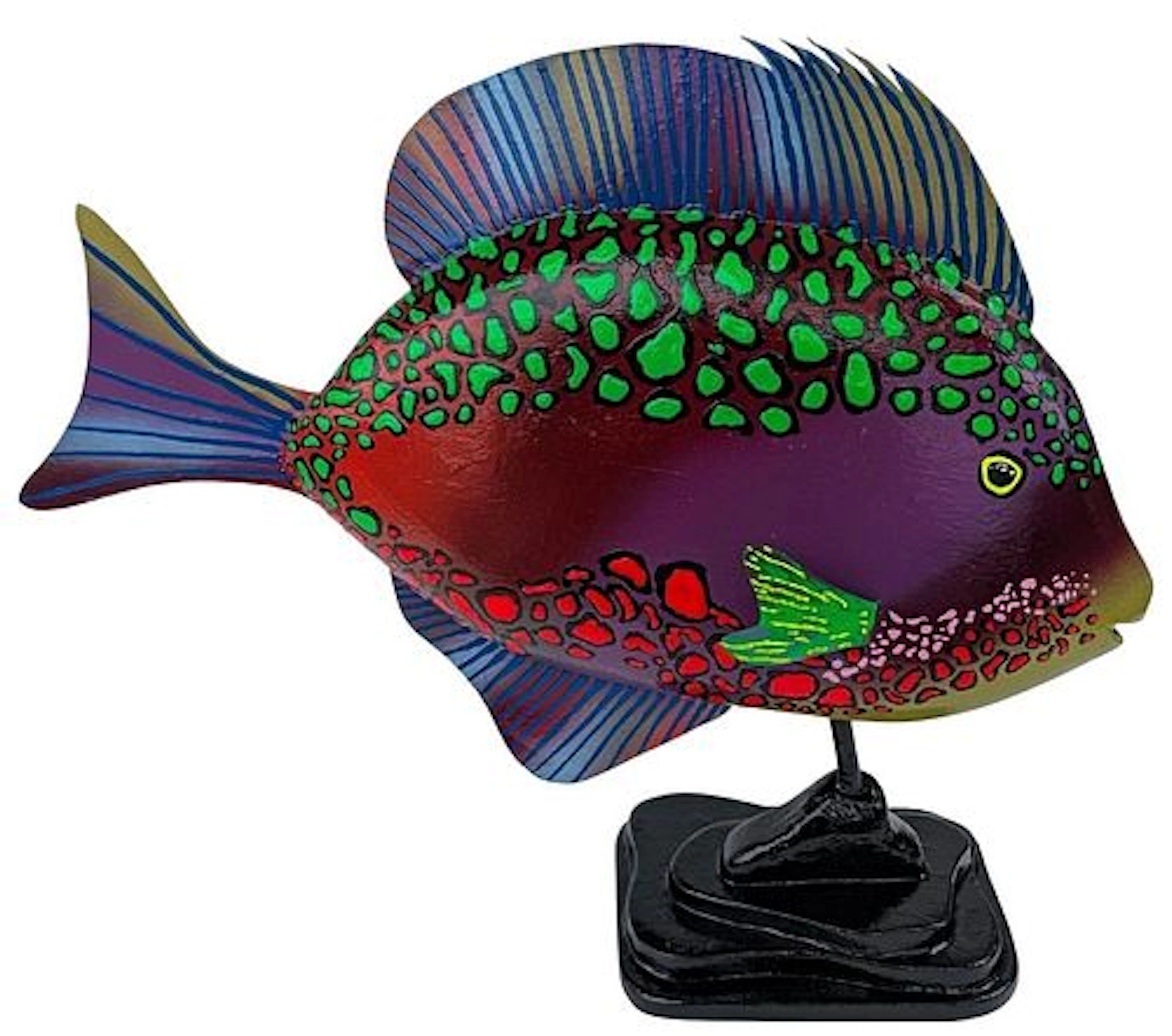 John Marshall (Born 1955) American, Hand Carved and Painted Wooden