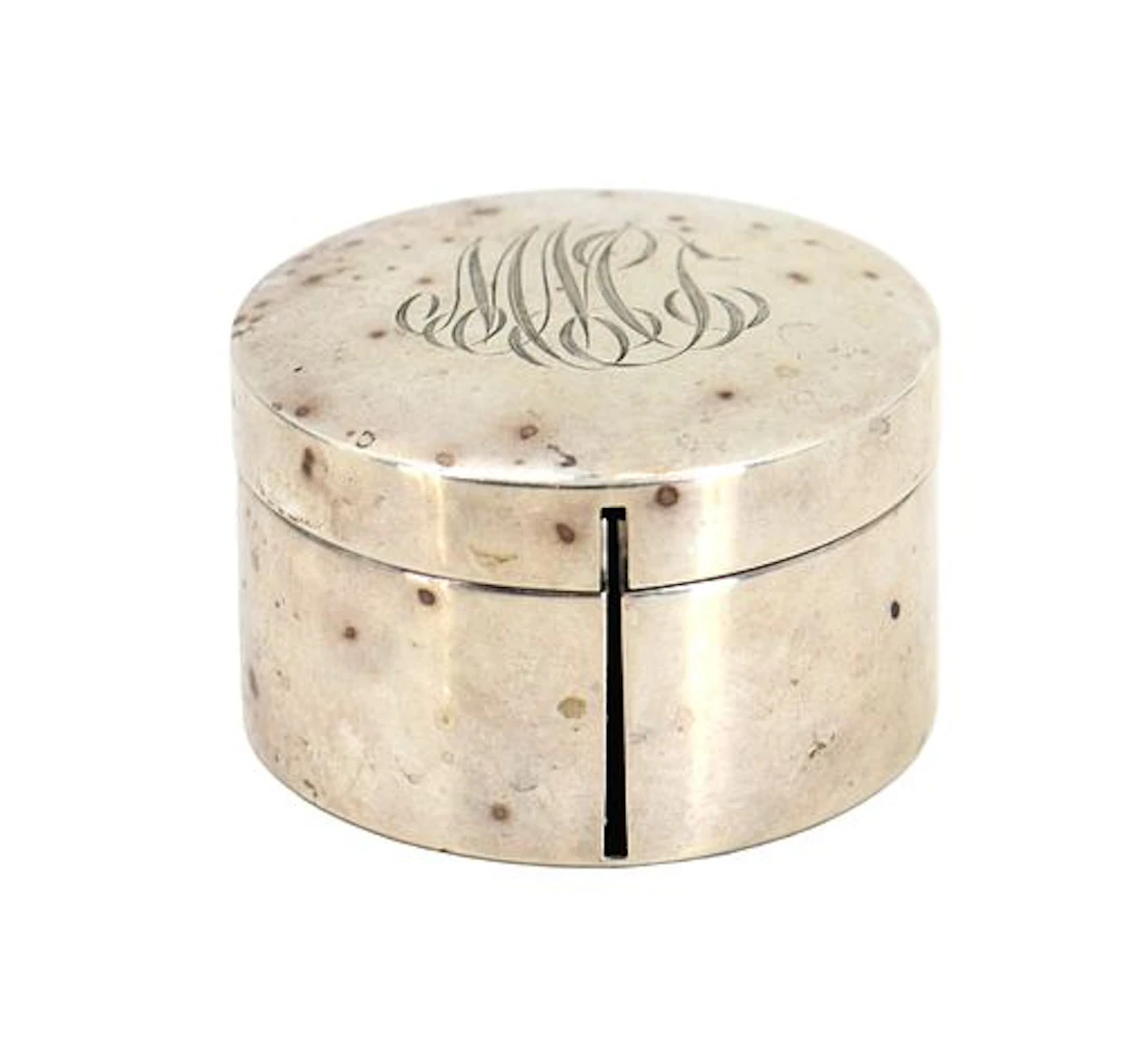 English Sterling Silver Trinket Box - 1.495 ozt.