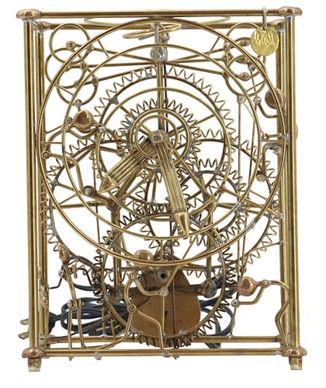 Vintage Gordon Bradt Kinetic Sculpture Clock